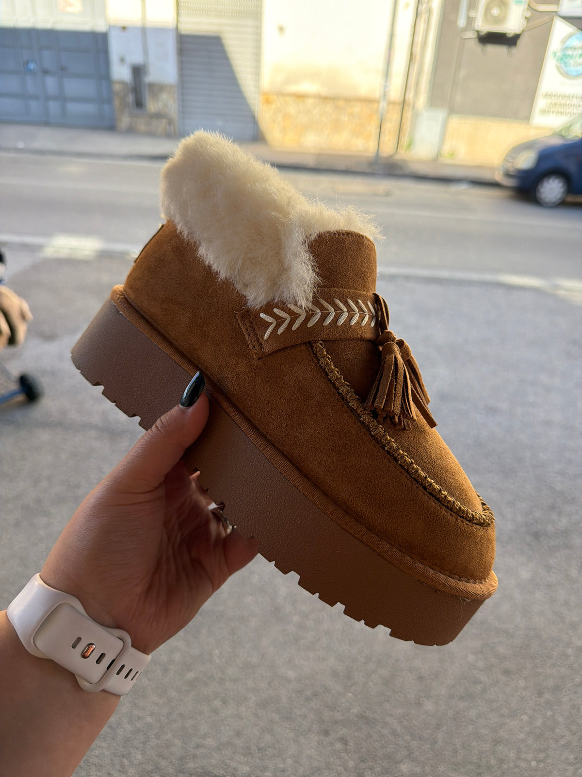 Scarpe con pelliccia 065