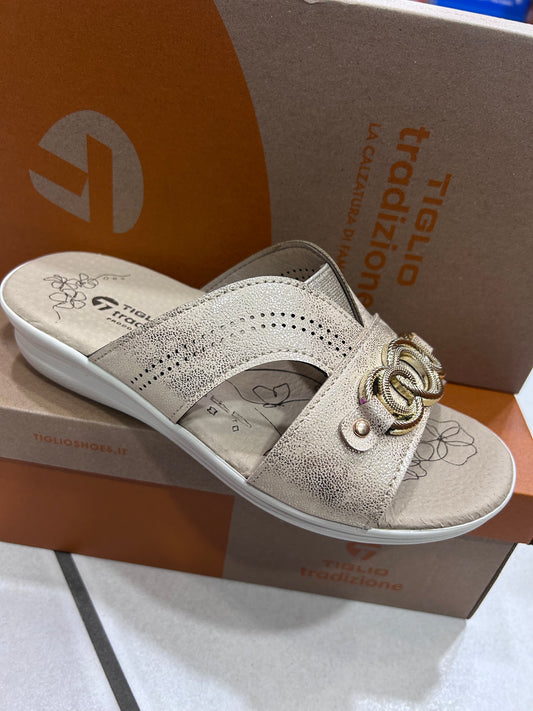 Pantofole donna tiglio