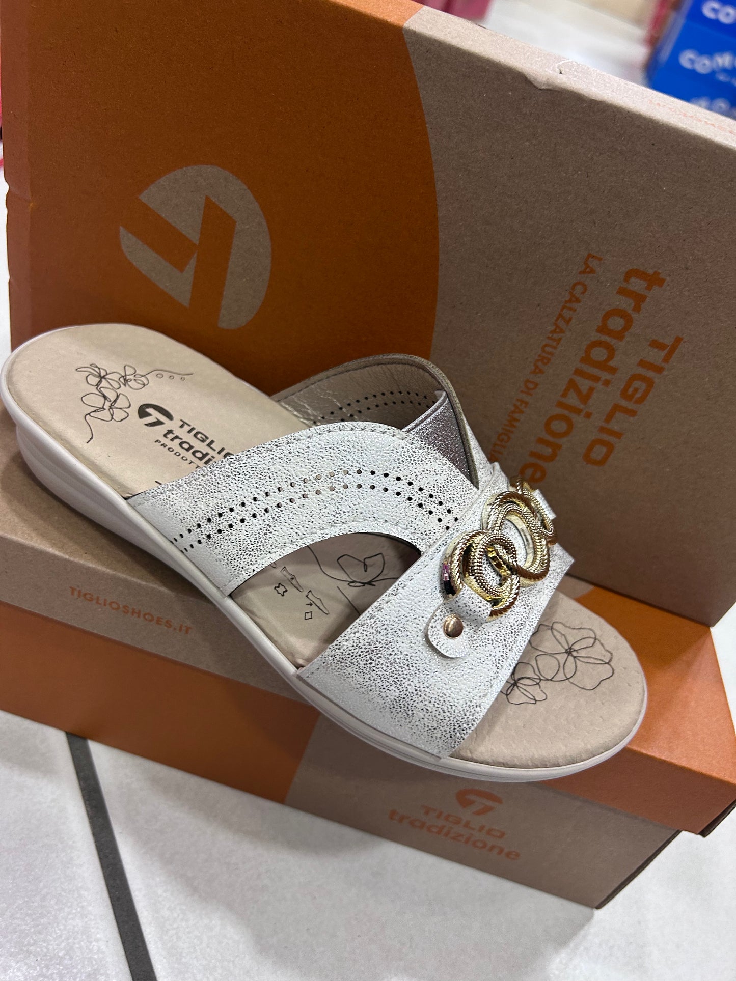 Pantofole donna tiglio