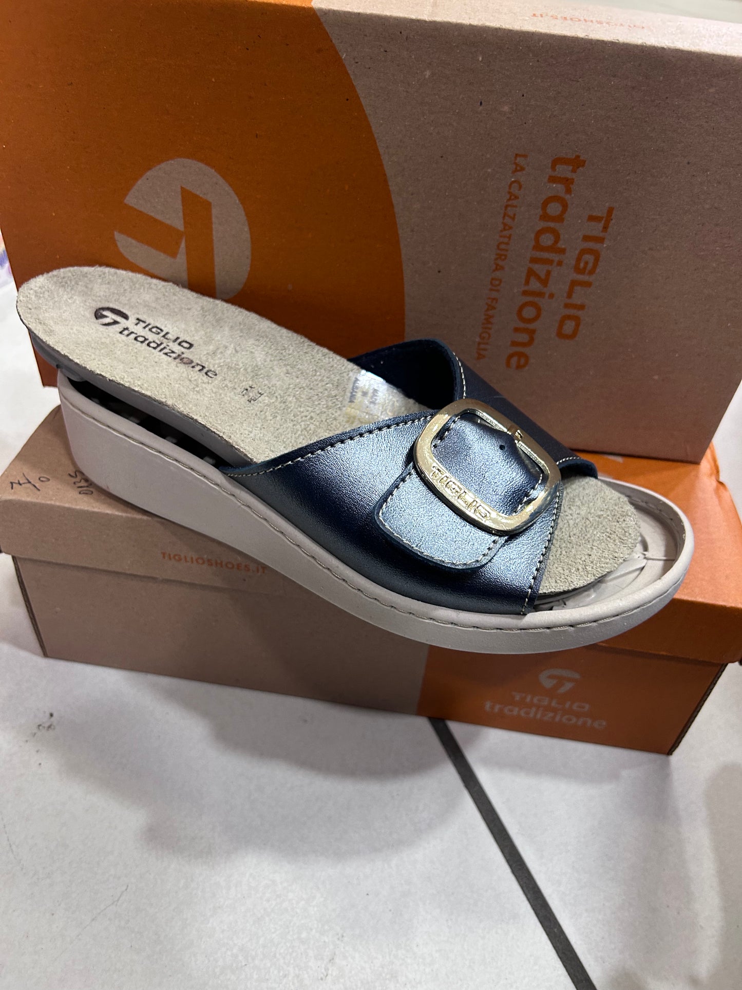 Pantofole donna tiglio
