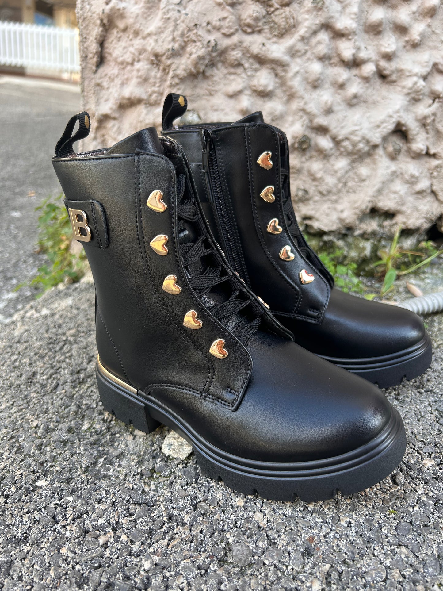 Anfibi cuoricini bimba Laura Biagiotti